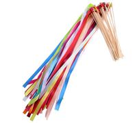 Toyvian 20 Baguettes de Mariage en Ruban Style Européen avec Clochettes, Accessoires pour Étudiants et Amis aux Jeux et Fêtes de Vacances Couleur Aléatoire