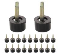 Toyvian 20 paires d'embouts de rechange pour talons hauts - Embouts de talon ronds - Accessoires de réparation de chaussures antidérapants pour femmes, pour une restauration professionnelle et