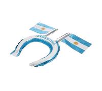 Toyvian 20 Pièces bandeau coupe du monde remonter le moral bandeau jouets gonflables - Décoration thème football accessoires de décoration de cheveux de fête bandeaux de fête gonflables
