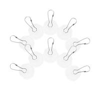 Toyvian 20 Pièces Brancher Crochets De Plafond De Chute Crochets De Plafond pour Accrocher Coucle Crochets avec Anneau Crochets De Plafond Robustes Support Mural Transparent Polystyrène