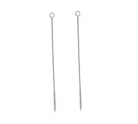Toyvian 20 pièces Brosse à Paille Inox Goupillon Flexible et Acier Inoxydable pour Nettoyage Bouteille Paille et Biberon Outil Réutilisable pour Coins Difficiles