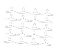 Toyvian 20 Pièces Cintres Miniatures Métal pour Vêtements de Poupée Porte-vêtements Robustes et Compacts pour Organiser et Exposer Les Habits de Poupées Accessoires Indispensables pour