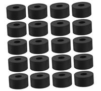 Toyvian 20 Pièces Coussin Tapis de Jardinage Tampon Pieds de Pot jardinières pour Plantes d'intérieur Usine Support de Pot à Fleurs Repose-Pieds pour Pot de Fleur Black