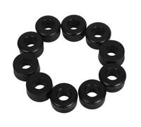 Toyvian 20 Pièces Coussinet D'amortisseur pour Trucks de Skate et Skateboard, PVC, Noir, Absorption des Chocs, Stabilité Renforcée, Installation Facile
