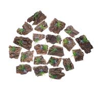 Toyvian 20 Pièces Écorces de Liège Naturelles pour Terrarium Reptiles Décor Arrière-Plan Écorce de Chêne Liège Cachette et Plateforme Légère pour Habitat Reptile