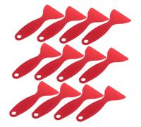 Toyvian 20 Pièces grattoir pour enlever la Glace Gel dégivreur Nettoyage décongélation Prendre grattoir à Glace en Plastique dissolvant de réfrigérateur dégivrage Rouge