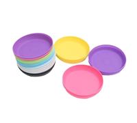 Toyvian 20 pièces Lot de Coupelles Plastique Rondes pour Pots de Plantes Soucoupes Étanches Anti-débordement pour Jardin Balcon et Intérieur Couleurs Aléatoires Couleur Couleur Aléatoire