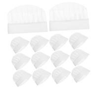 Toyvian 20 pièces Lot de Couvre-chefs de Cuisine Jetables pour Garçon Fille Léger Simple et Pratique Accessoires de Cuisine pour Garçons et Filles Blanc