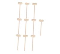 Toyvian 20 pièces Lot de Mini Marteaux Bois Sûrs pour Garçon Fille Jouets Éducatifs pour Motricité Coordination Main-œil et Créativité sans Odeur Résistants et Polyvalents