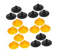 Toyvian 20 pièces Lot de Pointes de Flèches à Ventouse de Remplacement pour Garçon Fille Flèches Arc Sûres Arêtes pour Jeux Extérieur Jaune et Noir Accessoires pour à Arc Garçon Fille
