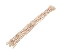 Toyvian 20 Pièces Mèche pour Lampe à Pétrole en Coton Khaki, Solide et Portable, pour Usage Intérieur et Camping, Mèches pour Chauffages et Bougies