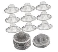 Toyvian 20 pièces Passoire Acier Inoxydable pour Évier de Cuisine Crépine Vidange Haute Densité Filtre Anti-bouchon Panier Vidange Facile à Nettoyer Protège Bonde Évier Cuisine Résidus