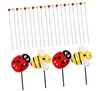 Toyvian 20 Pièces Piquets Décoratifs de Jardin de Ornements Abeilles pour Décorations Extérieures et Intérieures Faciles à Installer Résistants Aux Intempéries