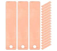 Toyvian 20 Pièces Plaque D'électrode en Cuivre pour Batterie à Eau Salée, Matériel Réutilisable Facile pour Expérience Scientifique Familiale à Domicile, Tension 0,8-2v Manuel