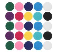 Toyvian 200 Coussinets en Tissu Non Tissé pour Diffuseur Huiles Essentielles, Mini Disques Ronds 22,5x3,5 Mm, Recharge pour Diffuseur Parfum, Couleurs Assorties, Couleur Couleur Aléatoire