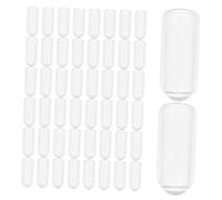 Toyvian 200 Pièces Embouts en Caoutchouc Transparents pour Serrage-Têtes Protège-Bandeaux DIY Intérieur 30 MM pour Bandeaux 4 MM Accessoires de Protection et Cache-Boulons Polyvalents