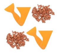 Toyvian 204 Pièces Miniature Bricks Kit Scale with Tools Mini Building Blocks for DIY Dollhouse Garden Landscaping and Architectural Model Construction