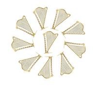 Toyvian 20pièces Breloques Harpe Forme Pour Bijoux Pendentifs à Suspendre Pour Colliers Et Boucles Oreilles Diy