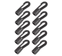 Toyvian 20pièces Crochet De Tente Boucle Fixe pour Auvent Lot de Clips De Sécurité Mousquetons Pivotants Anneaux Robustes pour Bâches Et Parasols