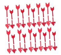 Toyvian 20pièces Décorations De Gâteau Saint-valentin Décorations Cupcake Avec Flèches De Cupidon Pour Mariages Et Fêtes