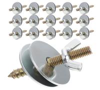 Toyvian 24 Ensembles de quincaillerie pour Cage à Oiseaux : Fixations M6x50 et vis pour perchoir pour Assemblage de Cage à Oiseaux ; boulons à Double tête et rondelles Inclus pour Une Fixation