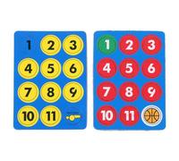 Toyvian 24 Pièces Aimants Magnétiques pour Tableau de Basket-ball, Accessoires pour Tableau D'entraînement Magnétique, Pièces Compactes pour Coaching Précis et Stratégie Sportive