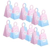 Toyvian 24 Pièces Boîtes Shower Mixte Couleurs Contenants Cadeau Légers et Décoratifs pour Naissance et Révélations de Boîtes Cadeau Invité Anniversaire