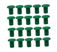 Toyvian 24 pièces Capuchons de Protection pour Canne de Jardin Plastique Ventilation Antihumidité Protège-piquets Bambou Extérieur Installation Facile