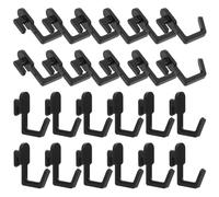 Toyvian 24 Pièces Crochets pour Panneaux Perforés en Plastique, Forme J | Clip-on Repositionnable, Charge 0,5kg, pour Clés, Atelier, Cave, Loisirs Créatifs