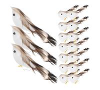 Toyvian 24 Pièces Oiseaux Artificiels Mousse pour Décoration de Jardin Balcon et Mariage Ornements de Bricolage Plume Accessoires de Décoration pour Mini et Scènes Enchantées