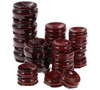 Toyvian 24 pièces Support Sphère Bois Lot de Socles Décoratifs pour Boules de Cristal Bases Bois Lisses et Légères pour Centre de Table Présentoirs Élégants pour Collectionneurs et