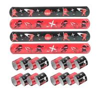 Toyvian 24pièces Bracelets Ninja Slap Pour Garçon Fille Accessoires De Fête Cadeaux Anniversaire Récompenses Pour Sacs De Fête