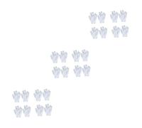 Toyvian 24pièces De Exfoliants Serviette De Bain Colorée Pour Garçon Fille Gommage Doux Et Pratique Idéale Pour Bain Produits De Nettoyage Blanc