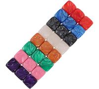 Toyvian 24pièces Dés à Histoires Colorés Et Cubes Acrylique Non Finis pour Activités Créatives Et Manuelles Dés Vierges pour Garçon Fille Âge Préscolaire