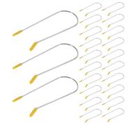 Toyvian 24pièces Pins à Bigoudis Chauffants Métalliques Forme de U pour Fixation Stable Coiffage Rapide des Cheveux Kit de Remplacement