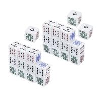 Toyvian 25 Dés Cubiques à Six Faces en Acrylique Blanc 16 MM pour Jeux de Société et Poker Dés de Remplacement Polyvalents pour Soirées et Jeux en Famille