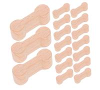 Toyvian 25 Pièces Connecteur De Voie Adaptateur De Piste Os De Chien D'athlétisme Connecteur De Rail De Voie Modèle D'adaptateurs De Piste pour Enfants Boucle Ferrée Bois Kaki