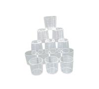 Toyvian 25 Pièces Lot de 25 Béchers Gradués en Plastique 60 Ml, Gobelets Doseurs Légers et Résistants Haute Température, Récipient pour Liquide Large Ouverture, la Cuisine,