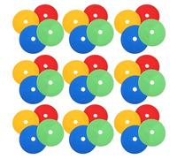 Toyvian 25 Pièces Marqueurs de Disque en Plastique Ronds Plat | Couleurs Lumineuses, Usage sur Toute Surface, Sûrs et Doux, pour Cours D'éducation Physique, Gymnases, Extérieur