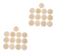 Toyvian 26 Pièces Photographier Les Copeaux De Bois Jalon Mensuel En Bois Cadeau De Bain De Bain Marqueurs D'étape De Voyage De Grossesse De Bébé Prendre Un Bain Disque