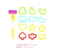 Toyvian 28 pièces Moules Plastique DIY Pâte à Modeler pour Garçon Fille Outils Créatifs pour Développer Imagination et Motricité Accessoires Polyvalents pour Argile et Plasticine