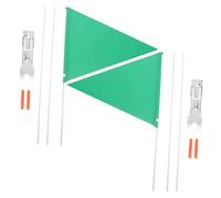 Toyvian 2Ensembles Drapeaux de Sécurité pour Vélo avec Tige Drapeaux Arrière et Compacts Installation Facile et Matériau Durable pour Garçon Fille