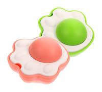 Toyvian 2ensembles Jouet Balle Herbe à Chat Rotative pour Nettoyer Les Dents Jouet Intérieur pour Chat Et Chaton Lot de Balles à