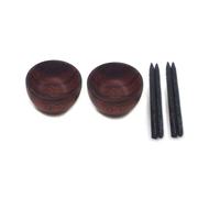 Toyvian 2ensembles Mini Ensemble Vaisselle Chinoise pour Bols Et Miniatures Accessoires Éducatifs pour Cuisine Jouet pour Scènes Miniatures Noir