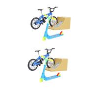 Toyvian 2ensembles Mini Finger Toys Set Kit De Skate Parc avec Rampe pour Doigts Jouets Éducatifs pour Adultes Sport Et Détente à Domicile Améliorez Les Compétences Manuelles Et