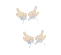 Toyvian 2paires Gants Anti-sucement Pour Bébés Moufles Anti-grattage Pour Garçon Fille La Succion Des Doigts Confort Respirant Pour Tout-petits De Moufles Pratiques