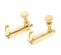 Toyvian 2pcs Ajusteurs de Cordes pour Violon en Acier Inoxydable Or, Accordeur Fin Simple, Installation Facile, Compatible 4/4-3/4, Accessoires Pratiques pour Violon