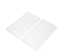 Toyvian 2pcs Grattoirs à Fart pour Skis et Snowboard en Acier Inoxydable, Outil Manuel Léger pour Retrait de Cire, Protection de Surface, Tuning de Snowboard et Ski