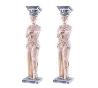 Toyvian 2pcs Ornement en Résine Statue de Déesse pour Aquarium Eau Douce Décor Élégant et Facile à Nettoyer Adapté pour Poisson Aquatique