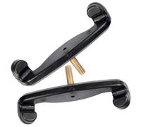 Toyvian 2pcs Repose-épaule Confortable pour Violon 4/4 en Latex Noir Stable et Adapté pour Amis Apprenant le Violon en Position Debout Marchant